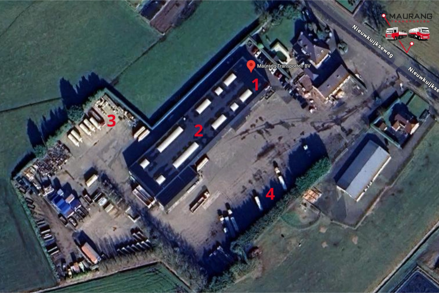 Luchtfoto Maurang Transporten